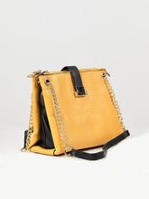 Load image into Gallery viewer, Textured Two Tone Handbag
