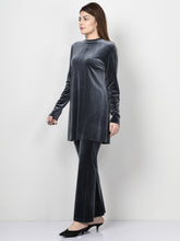 Load image into Gallery viewer, Velvet Shirt - Dark Grey
