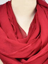 Load image into Gallery viewer, Chiffon Dupatta-Carrot Red
