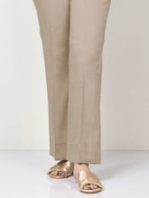Load image into Gallery viewer, Unstitched Cambric Trouser -Beige
