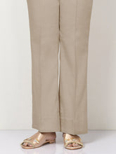 Load image into Gallery viewer, Unstitched Cambric Trouser -Beige
