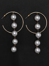 Load image into Gallery viewer, Pearl Hoops
