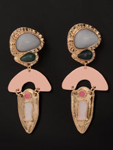Load image into Gallery viewer, Colored Metallic Earrings
