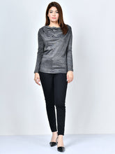 Load image into Gallery viewer, Shimmer Cowl Neck Top
