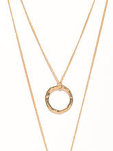 Load image into Gallery viewer, Layered Pearl Ring Necklace
