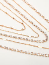 Load image into Gallery viewer, Multi Layered Rhinestones Necklace
