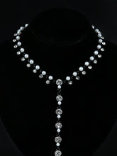 Load image into Gallery viewer, Rhinestone Pearl Necklace
