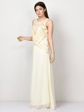 Load image into Gallery viewer, Sequin Embroidered Net Dress - Off White
