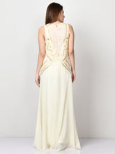 Load image into Gallery viewer, Sequin Embroidered Net Dress - Off White
