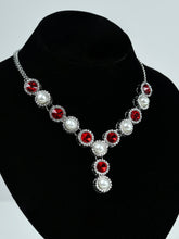 Load image into Gallery viewer, Rhinestone Pearl Necklace
