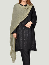 Load image into Gallery viewer, Crushed Dupatta-Moss
