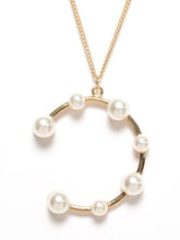 Load image into Gallery viewer, Layered Pearl Ring Necklace
