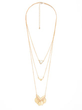 Load image into Gallery viewer, Metallic Leaves Necklace
