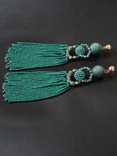 Load image into Gallery viewer, Beaded Tassel Earrings
