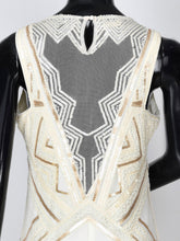 Load image into Gallery viewer, Sequin Embroidered Net Dress - Off White

