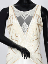 Load image into Gallery viewer, Sequin Embroidered Net Dress - Off White
