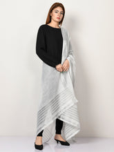 Load image into Gallery viewer, Slub Cotton Dupatta - White
