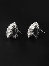 Load image into Gallery viewer, Pearl Square Studs
