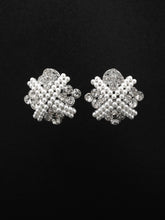 Load image into Gallery viewer, Pearl Square Studs
