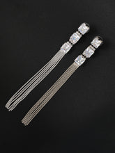Load image into Gallery viewer, Crystal Tassel Earrings
