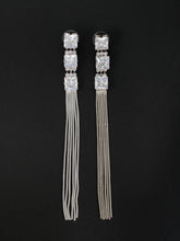 Load image into Gallery viewer, Crystal Tassel Earrings

