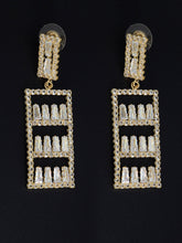 Load image into Gallery viewer, Rectangular Crystal Earrings
