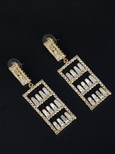 Load image into Gallery viewer, Rectangular Crystal Earrings
