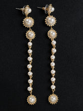 Load image into Gallery viewer, Long Pearl Earrings
