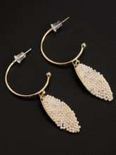 Load image into Gallery viewer, Pearl Feather Earrings
