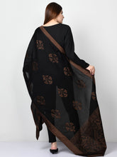 Load image into Gallery viewer, Jacquard Dupatta - Black
